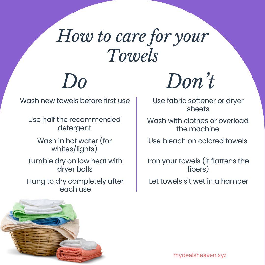 how to care for your towels