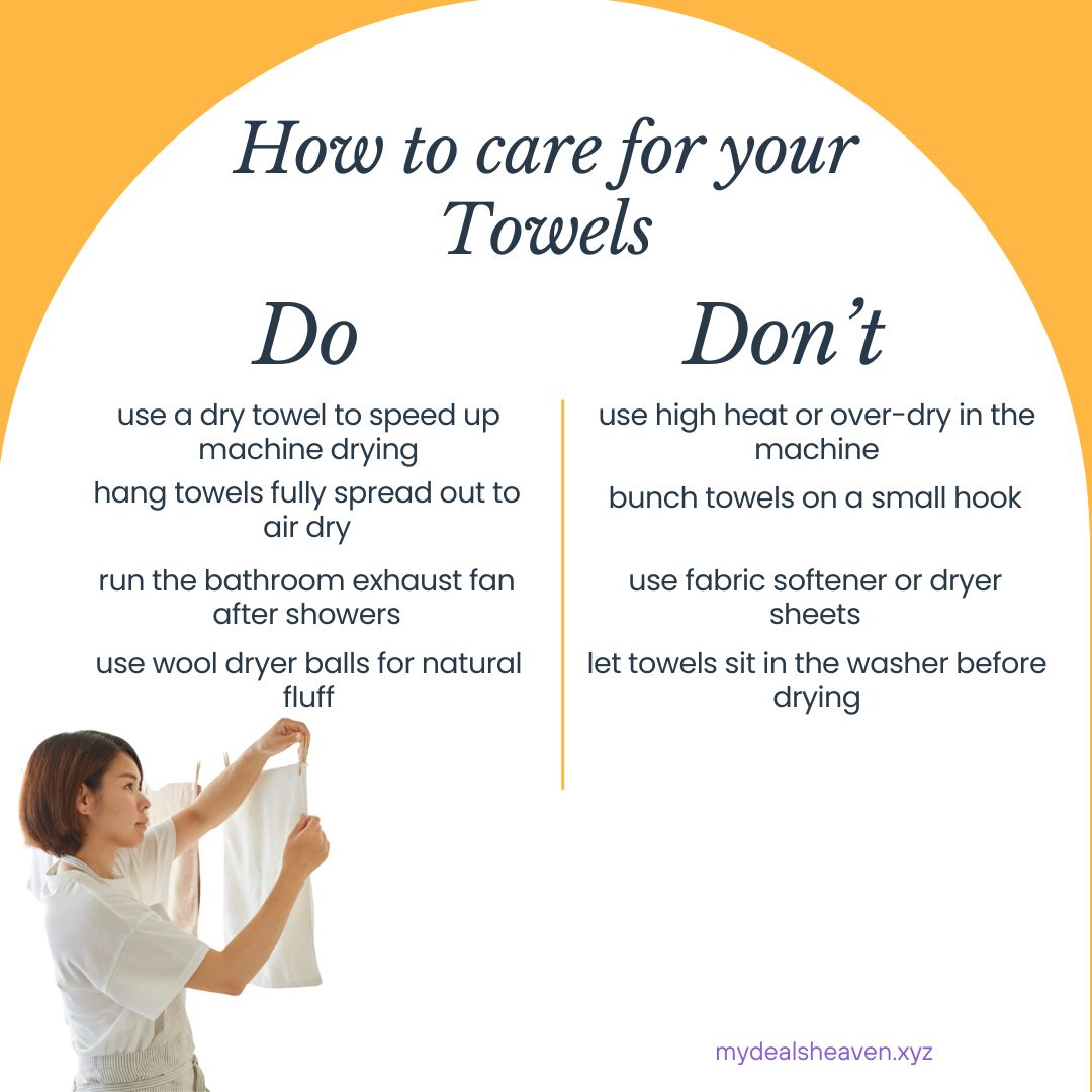 how to dry your towels the right way
