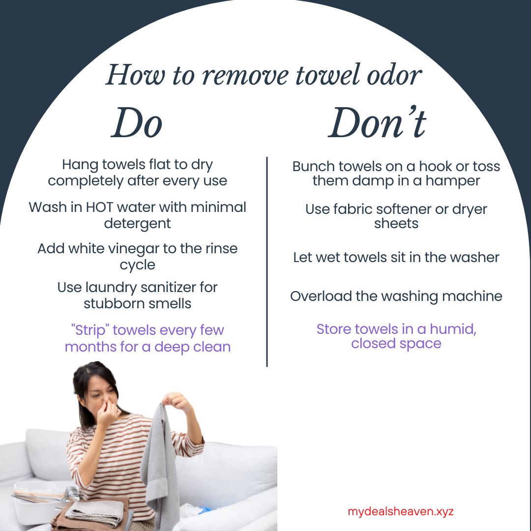 how to remove towel odor